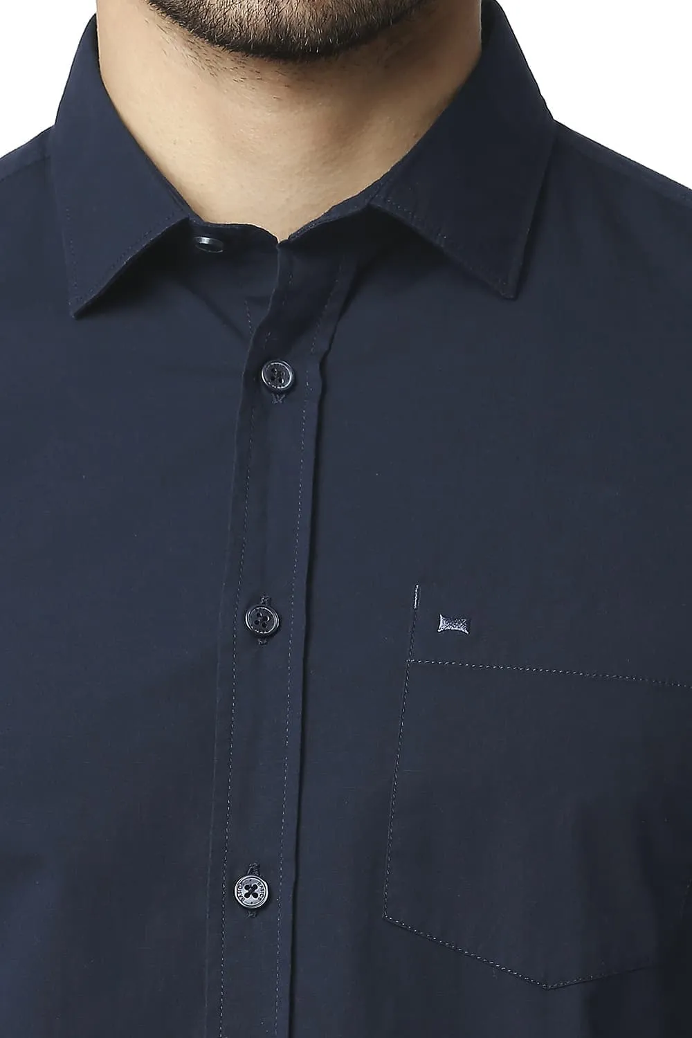 Slim Fit Cotton Poplin Stretch Shirt