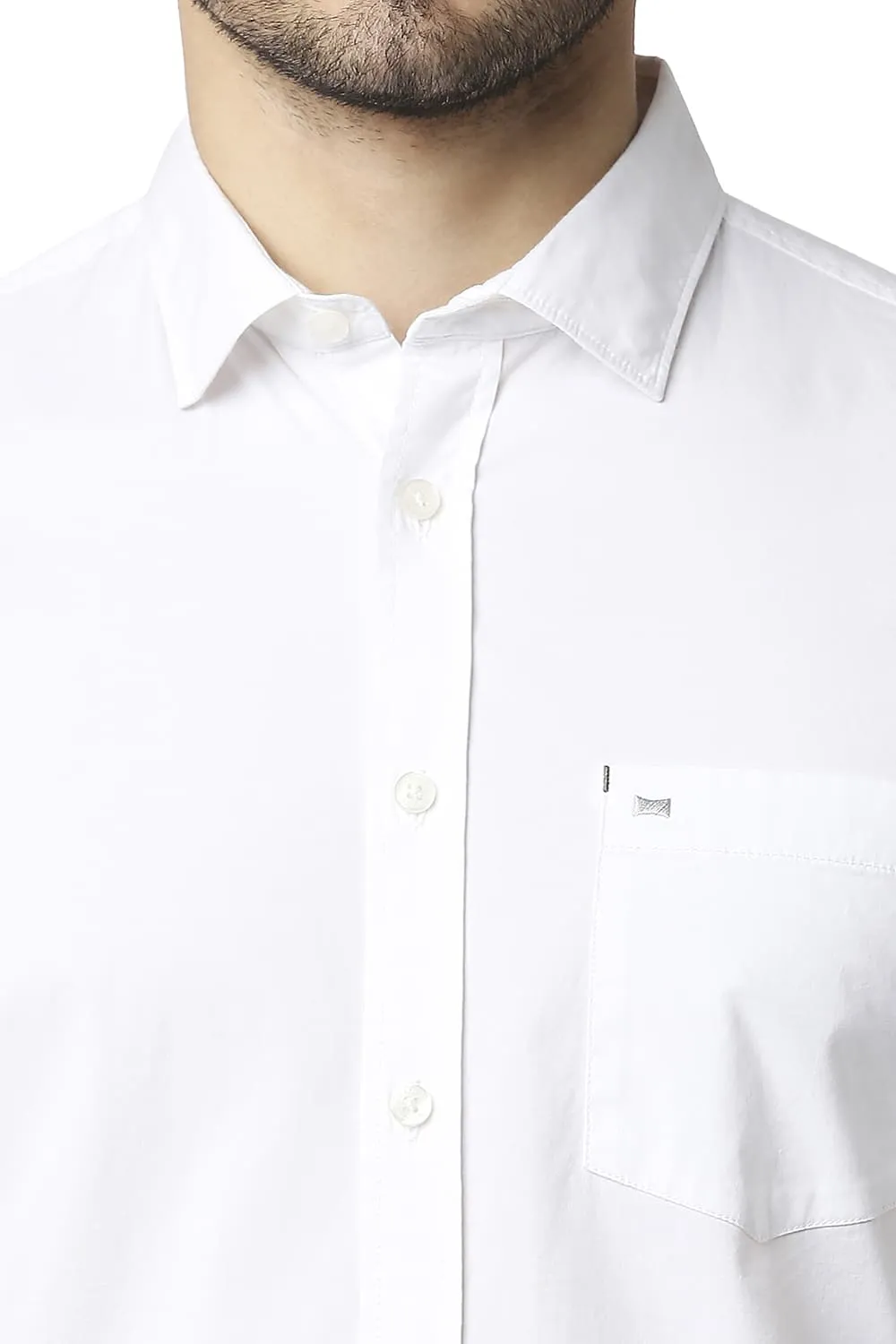 Slim Fit Cotton Poplin Stretch Shirt