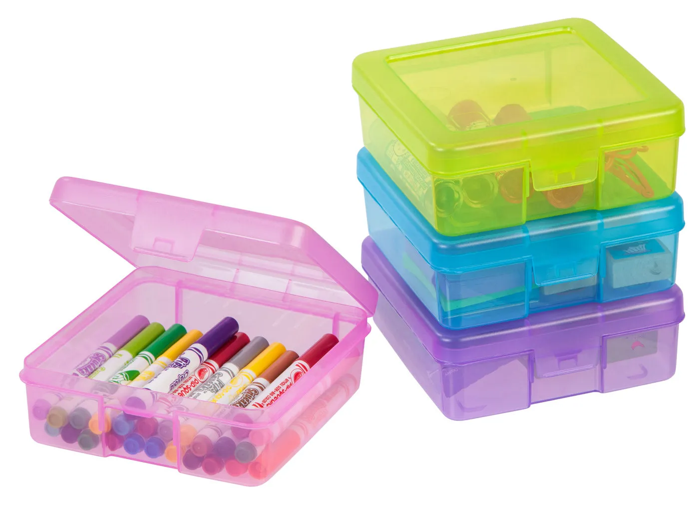 Small Modular Supply Case, 8 Pack, Assorted Colors