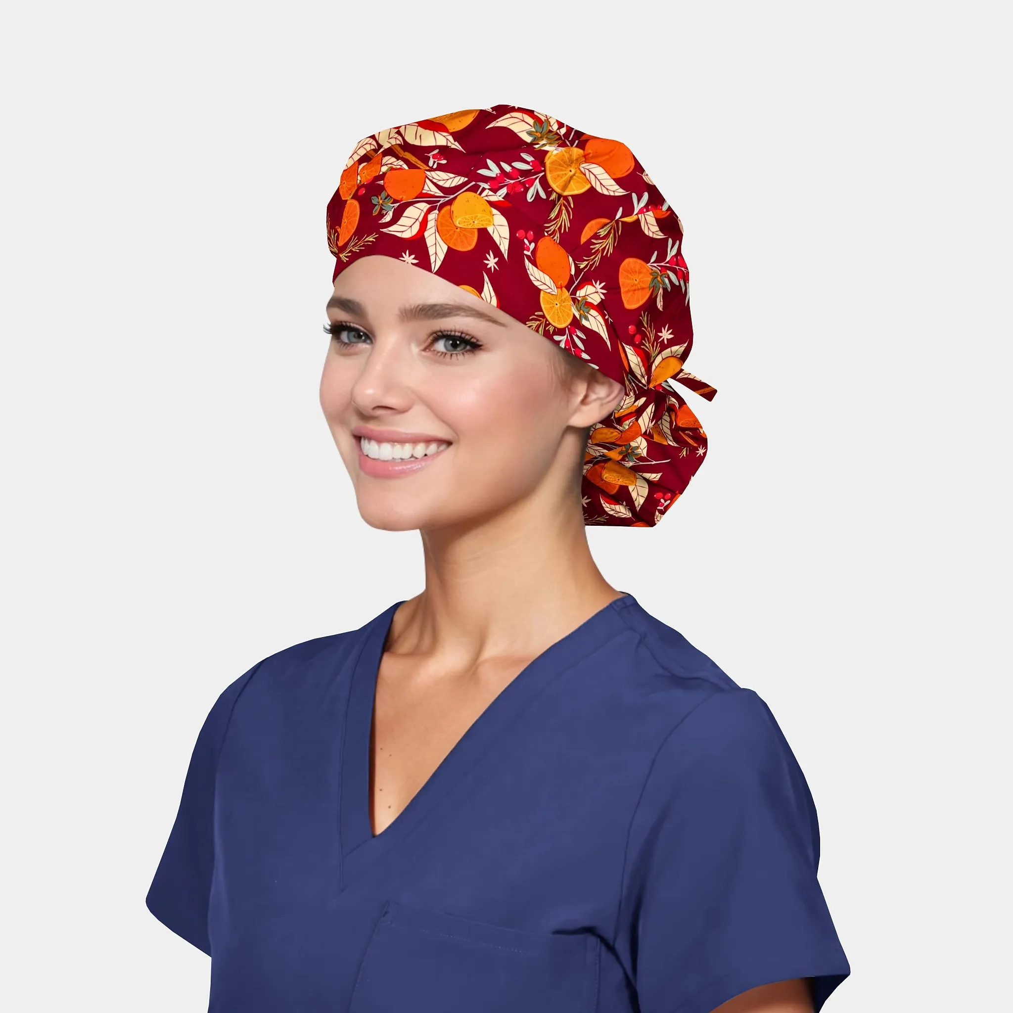 Spiced Cider - Poppy Bouffant Surgical Hats