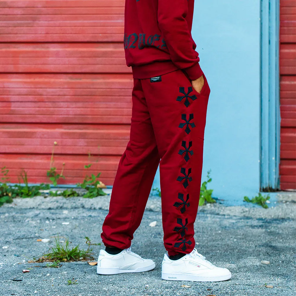 Streets & Aves Sweatpants Red