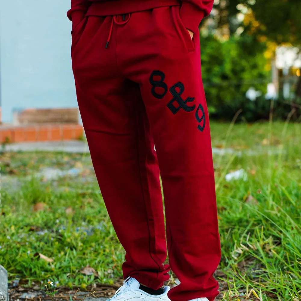 Streets & Aves Sweatpants Red