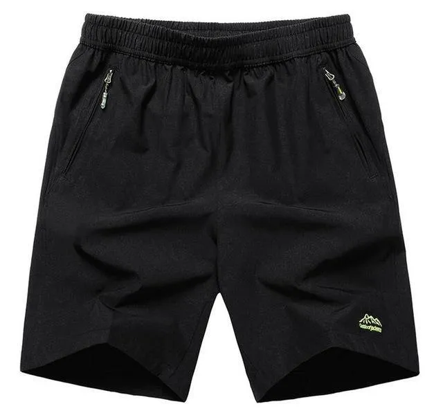 Summer Solid Leisure Men Shorts Casual Quick-drying Short Trousers loose Elastic Waist short