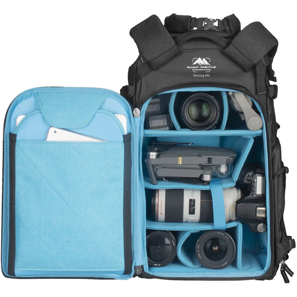 Summit Creative Large Rolltop Camera Backpack Tenzing 40L