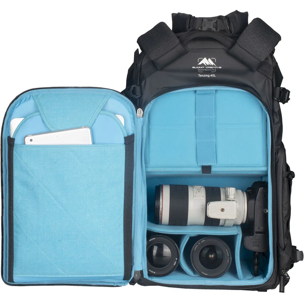 Summit Creative Large Rolltop Camera Backpack Tenzing 40L