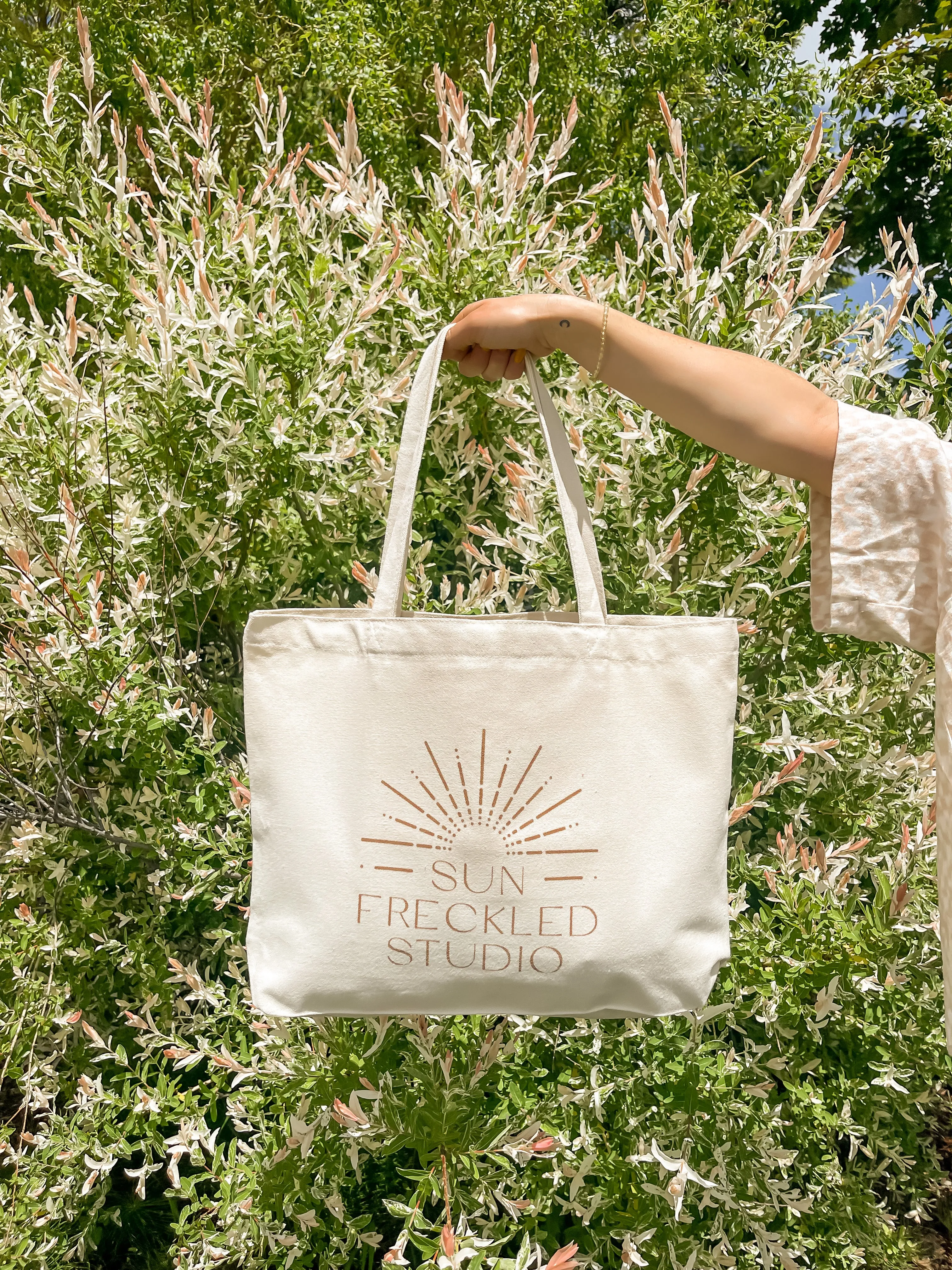 Sun Freckled Wide Tote Bag