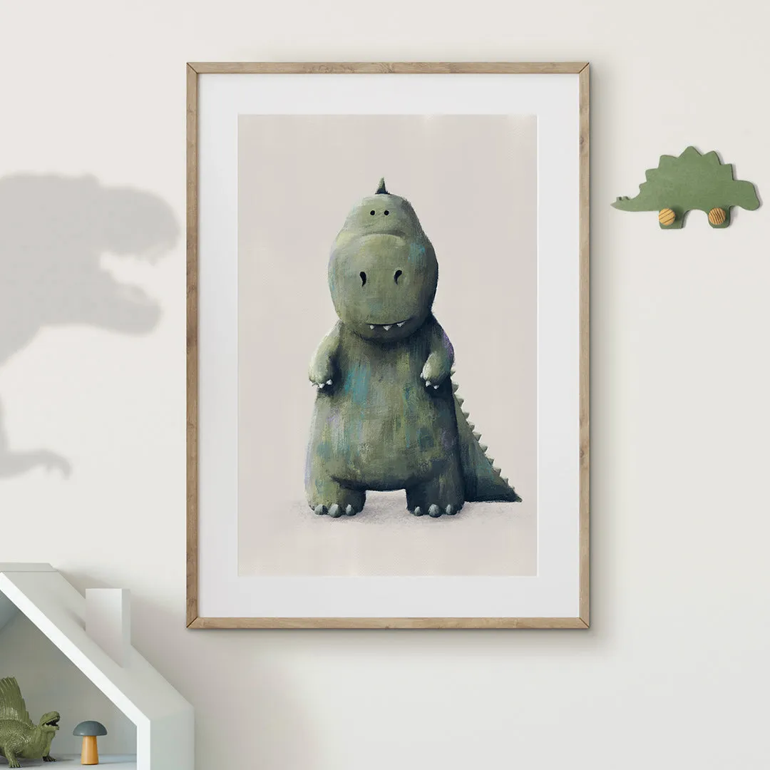 T-Rex Dinosaur Nursery Print