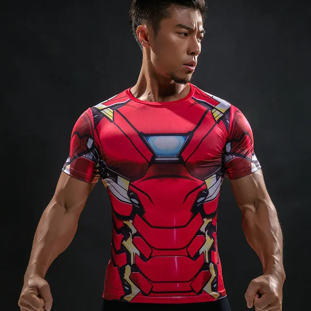 T Shirt Captain America Shield Civil War Tee 3D Printed T-shirts Men Marvel Avengers 3 iron man Fitness Clothing Male Tops