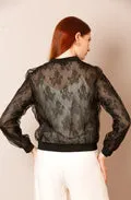 Tulle Lace Combo Bomber