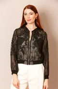 Tulle Lace Combo Bomber