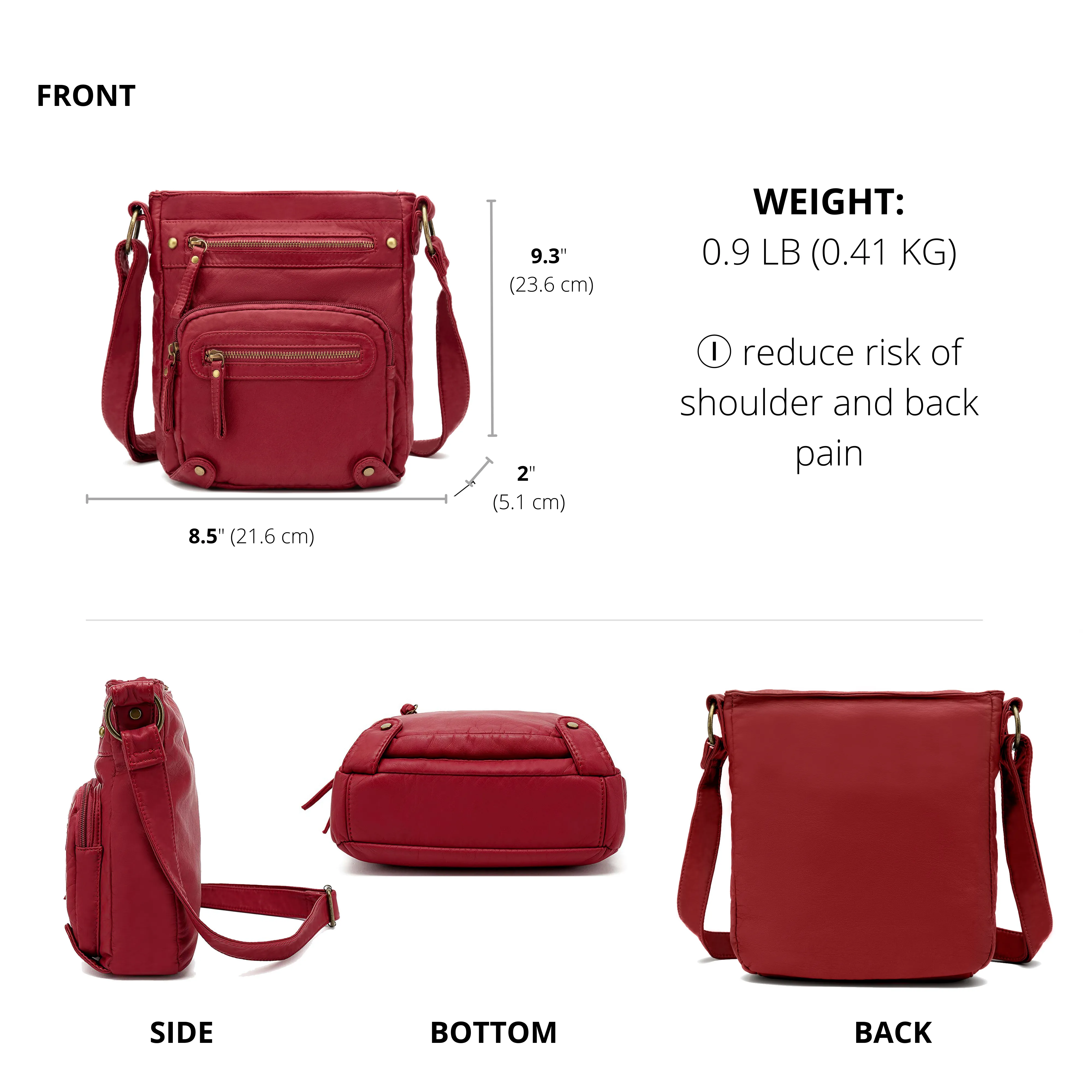 Ultra Soft Small Crossbody, Shoulder Bag H1693