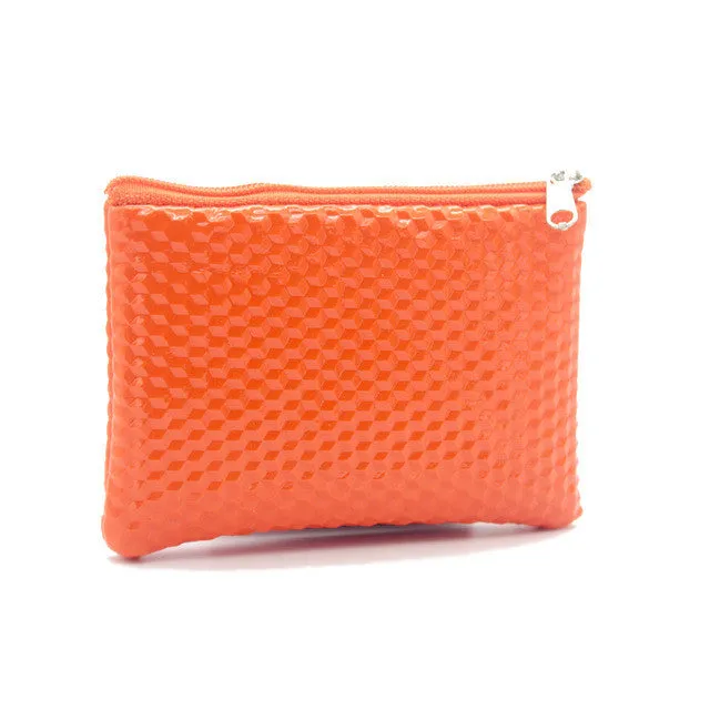 Wholesale Women Coin Purse,Clutch Wristlet , Ladies Wallets PU Leather Handbags, Coin bag Key Holder Small Women Bags Colorful