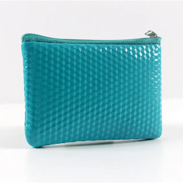 Wholesale Women Coin Purse,Clutch Wristlet , Ladies Wallets PU Leather Handbags, Coin bag Key Holder Small Women Bags Colorful