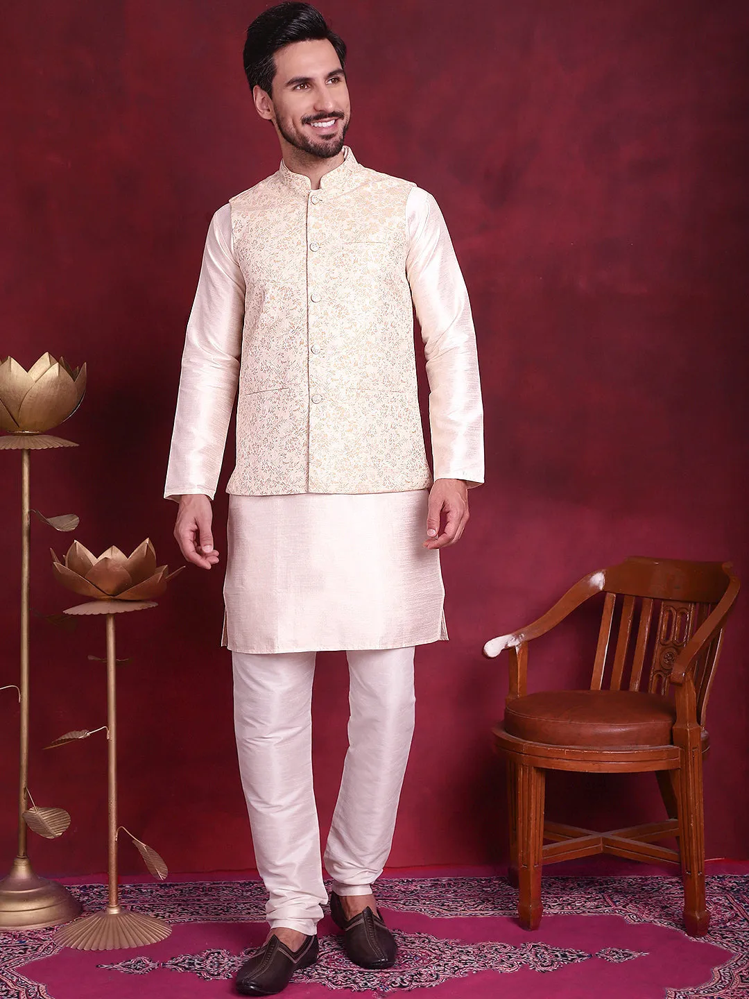 Woven Design Nehru Jacket