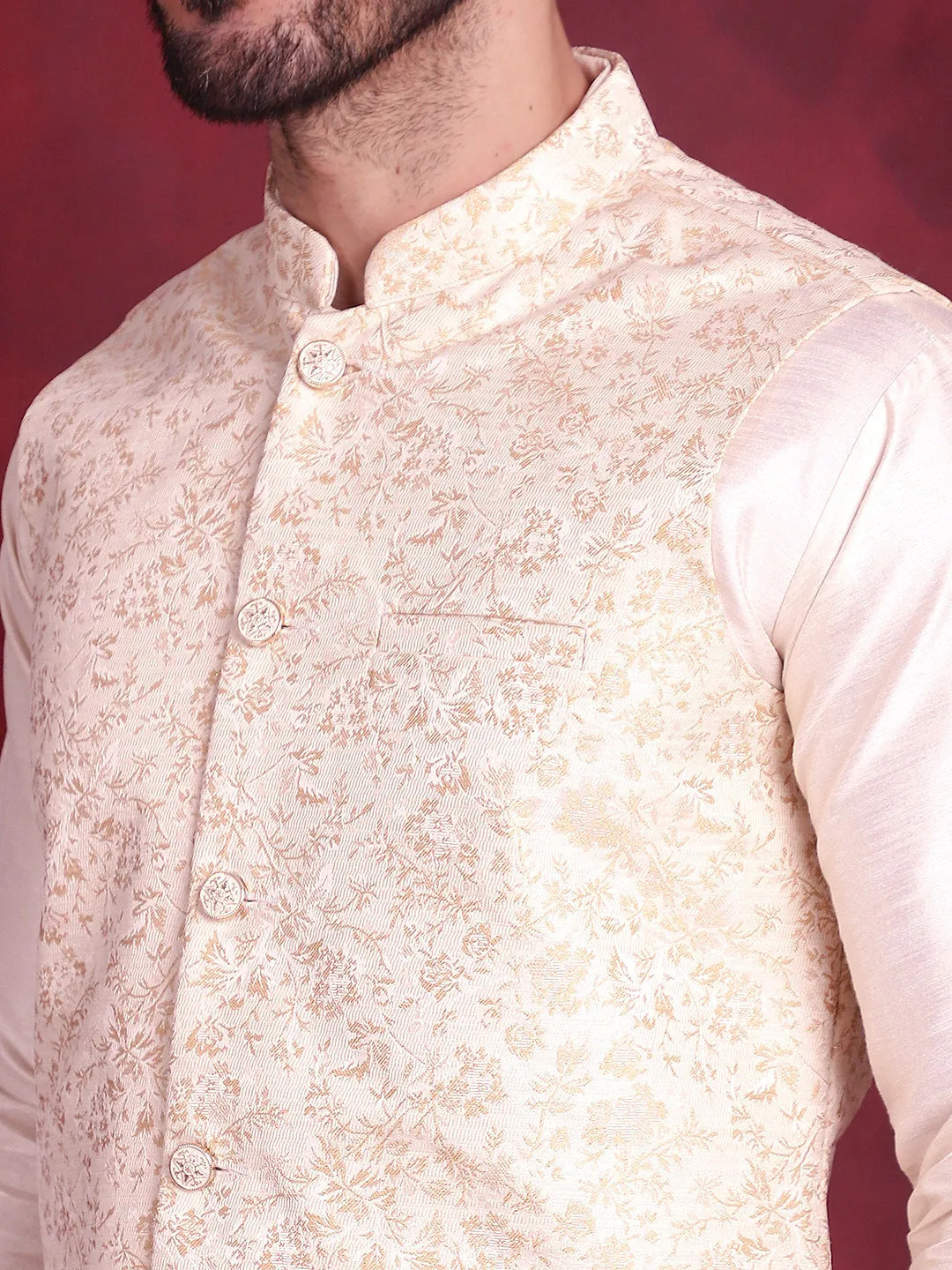 Woven Design Nehru Jacket