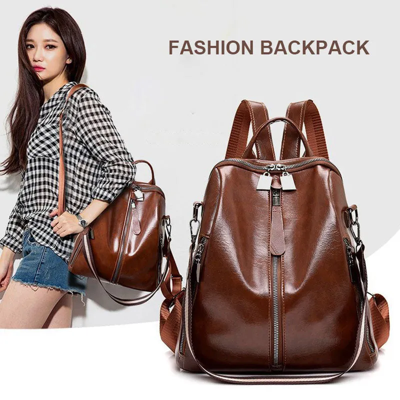 Youth Leather Backpacks for Teenage Girls