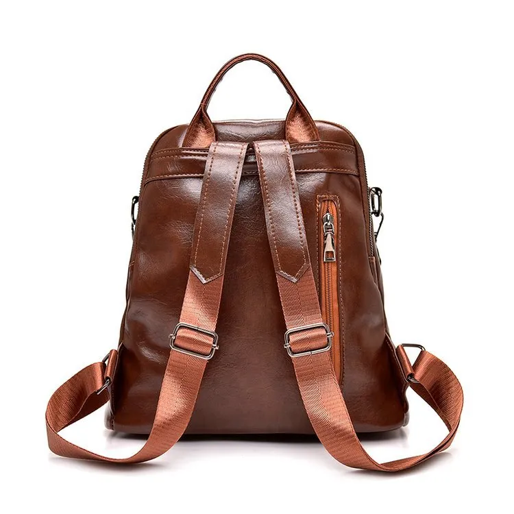 Youth Leather Backpacks for Teenage Girls