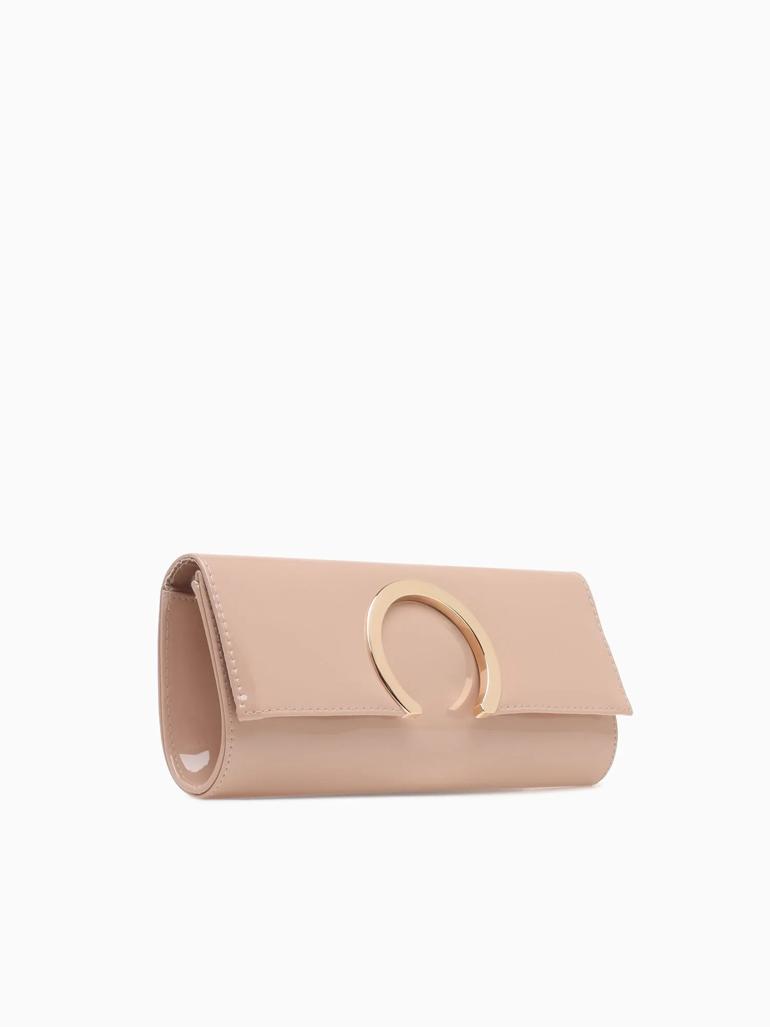 Zp10947 Clutch W Metal nude pt